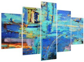 Tablou - pictură abstractă în ulei (150x105 cm)