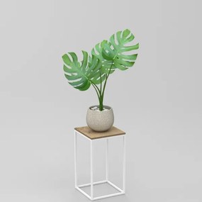 Suport pentru flori 40x24 cm, alb