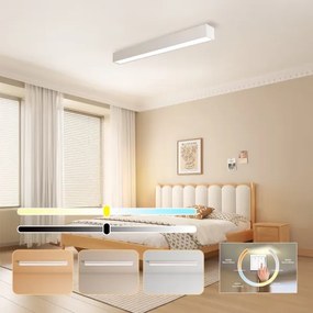 Plafonieră LED dimabilă Immax NEO 07258L LUNGO LED/29W/230V Wi-Fi Tuya alb + telecomandă