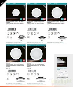 Spot incastrabil pt. tavan fals, diam. 10,7cm, LED Fueva 93087 EL