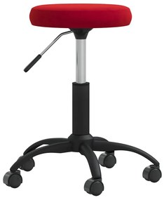 vidaXL Scaun de bucătărie, roșu vin, catifea