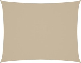 vidaXL Pânză parasolar, bej, 3x4,5 m, țesătură oxford, dreptunghiular