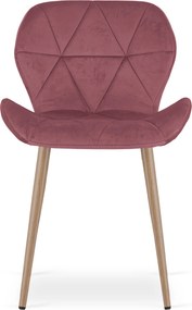 Scaun de masa MANGO VELVET, roz inchis