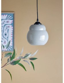 Lustră gri cu abajur din sticlă ø 19 cm Motella – Bloomingville