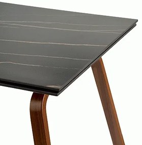 Masa extensibila Lozano marmura neagra L140-200 cm