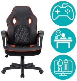 Scaun gamer cu spatar matlasat in 3 culori - basic