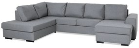 Colțar Scandinavian Choice 820Gri deschis, 310x215x85cm, Picioare: Plastic