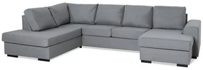 Colțar Scandinavian Choice 820Gri deschis, 310x215x85cm, Picioare: Plastic