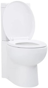 Vas toaletă din ceramică, WC baie de colț, alb