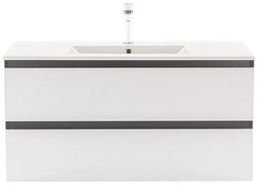 Dulap inferior Vario Forte 100 cu lavoar antracit-alb