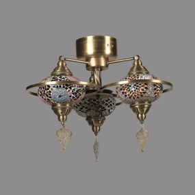 Lustră aplicată YENI 3xE27/40W/230V alamă