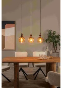 Lustră pe cablu Lucide 45408/03/62 ILONA 3xE27/40W/230V negru/bej