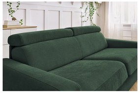 Canapea verde-închis extensibilă 195 cm Monaco – Bobochic Paris