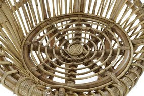 Fotoliu de exterior, natur, din rattan, cu perna detasabila, Elowen