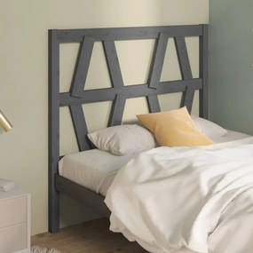 vidaXL Tăblie de pat, gri, 81x4x100 cm, lemn masiv de pin