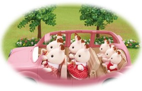 Mașină de familie Sylvanian family 5535 Van, roz