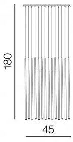 Azzardo AZ3424 - Lustră LED pe cablu LOUISE 14xLED/3W/230V