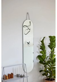 Oglindă de perete Zone A-Wall, 120 x 30 cm, negru