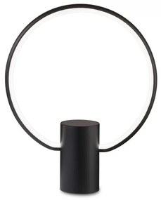 Veioza moderna cerc negru cu LED Ideal-Lux Cerchio