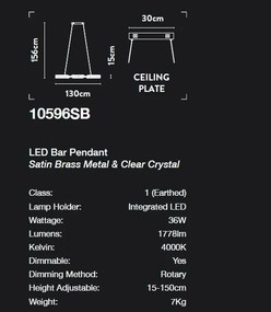 Candelabru LED cristal design lux oval Tier