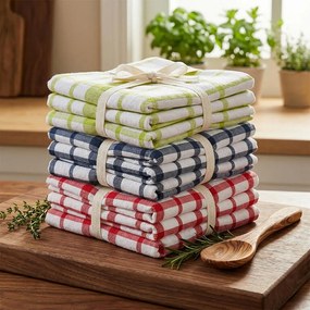 Prosoape de bucătărie din bumbac egiptean MAIA mix, 50 x 70 cm, 9 buc