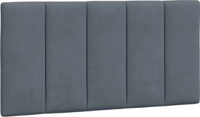 vidaXL Pernă tăblie de pat, Hanko, gri închis, 100 cm, catifea