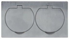 Priză dublă încastrabilă de podea de exterior Solight 5B321 IP55