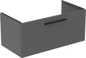 Dulap baza suspendat Ideal Standard i.life B gri quartz mat 1 sertar 100 cm