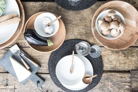 IB Laursen Napron rotund din iuta negru