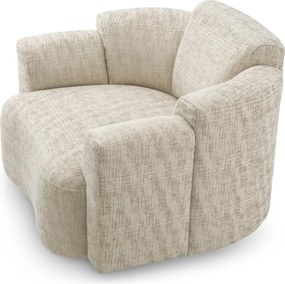 Fotoliu pivotant LUX tesatura Creststone beige Marbella