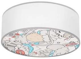 Plafonieră pentru copii KIDDY 2xE27/40W/230V alb/bej