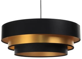 Lustr TRINITI pe cablu 1xE27/60W/230V negru/auriu