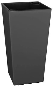 Ghiveci de flori adecvat interior / exterior Gardenico Elise, înălțime 36 cm, gri antracit mat