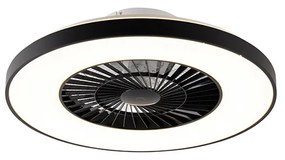 Ventilator de tavan negru cu LED cu efect de stea reglabil - Climo