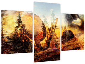 Tablou - Motiv șamanic (90x60 cm)