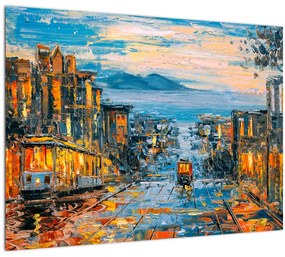 Tablou - Telecabină, San Francisco (70x50 cm)