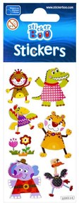 Animale autocolant cu decorare argintie
