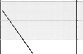 vidaXL Stâlp de gard. Gri 10 x 1 m (plasă 12 x 12 mm) Oțel