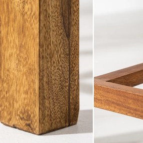 Set 2 scaune elegante din lemn cu sezut tapitat, Makassar Sheesham A-39751 VC