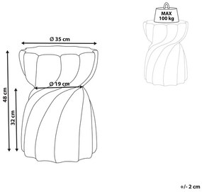 Măsuță laterală de cafea Agda (gri). 1077401