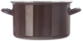 Orion Oală emailată cu margine Brown, 6,5 l, 6,5 l