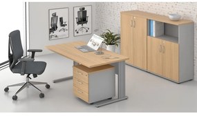 Set mobila birou Visio LUX 5, stejar