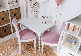 Masa cu scaune copii tapitate Magenta