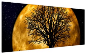Tablou cu luna și siluete (120x50 cm), în 40 de alte dimensiuni noi