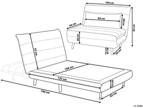 Canapea Strib (gri închis) . 1008930