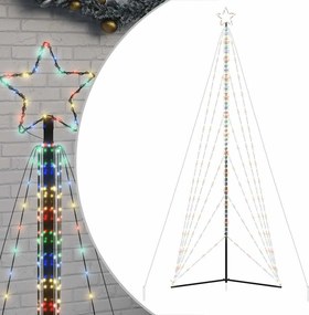 vidaXL Pom de Crăciun LED 861 LED-uri colorate 478 cm