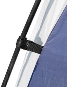 Outsunny Cort Cupolă pentru 6-8 Persoane, Pavilion, Protecție împotriva Soarelui și Ploii Mărunt, 3,5 x 3,5 x 2,22 m, Albastru | Aosom Romania