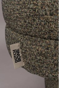 Bancă maro cu tapițerie din țesătură bouclé Fern – Dutchbone