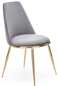 Scaun de sufragerie Kincardine (gri + auriu). Promo -6%. 1039695