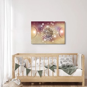Tablou - Mandala cu elemente (90x60 cm)